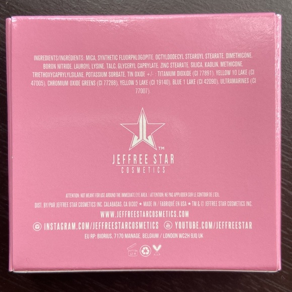 NEW! JEFFREE STAR Pressed Pigment Eye Shadow Single POISON IVY Metallic Green - Picture 4 of 5